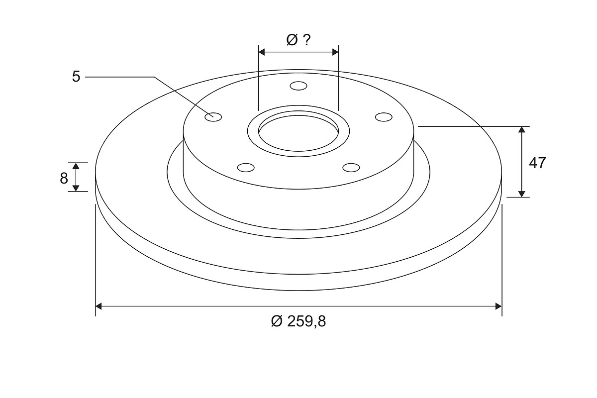 BRAKE DISC X1 WITH BRG REN MEG 3 RR
